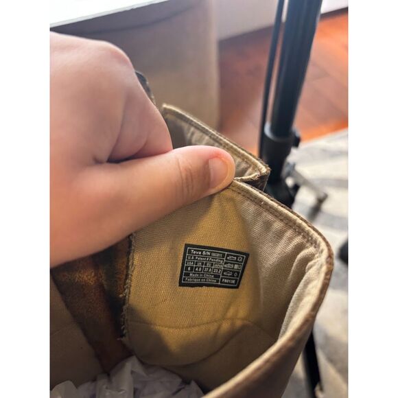 Teva De La Vina tall boots brown waterproof leather sz 6 boho western steampunk - Picture 6 of 6